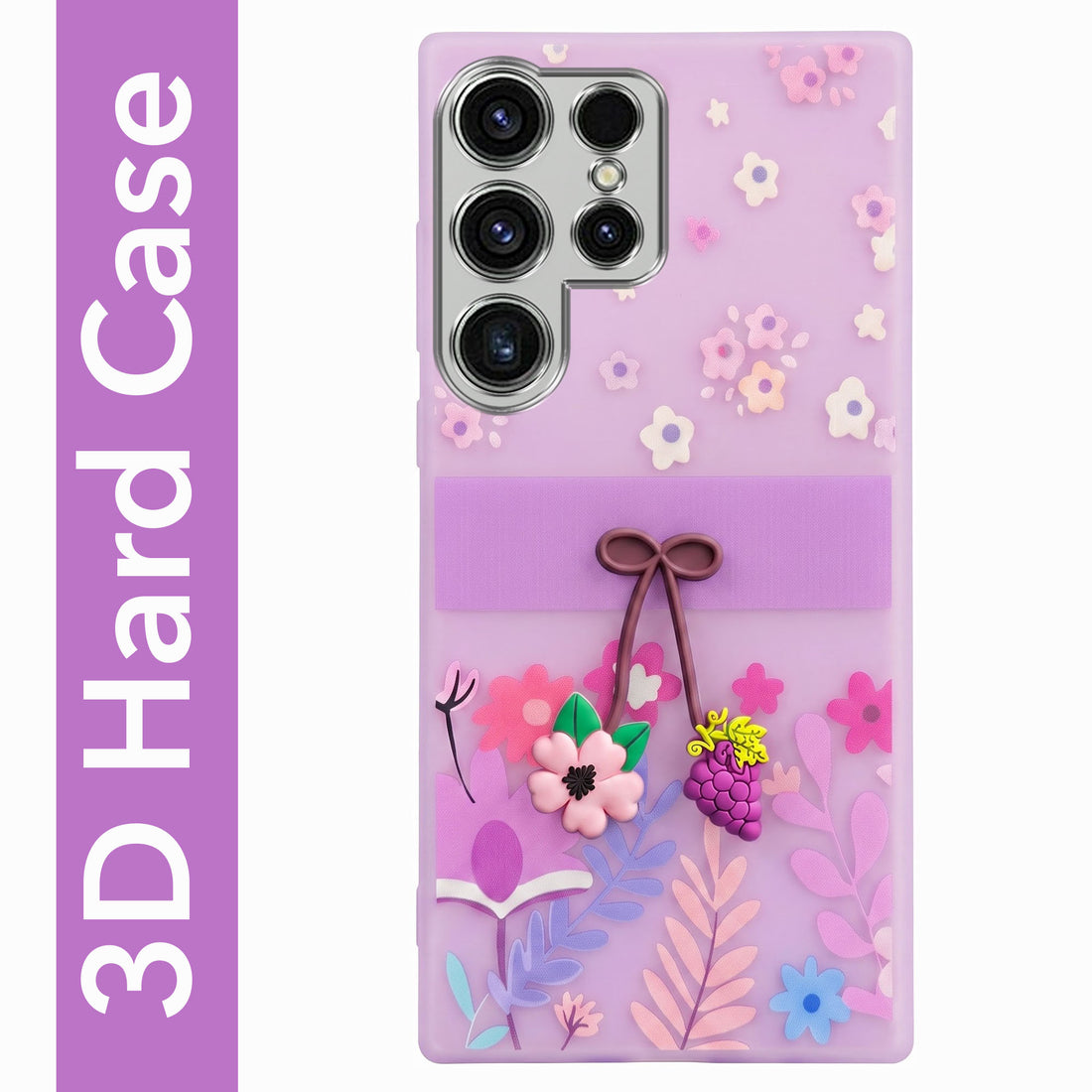 For Samsung Galaxy S23 Ultra Back Cover Case (3D Cute Cartoons | Hard Back Side Soft | Matte Premium Finish | HD Printing)