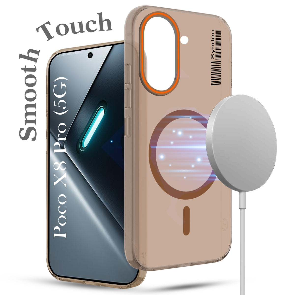 For Poco X8 Pro Back Cover Case (Soft Touch | Camera Bump Protection | MagSafe Compatible | Matte Finish)