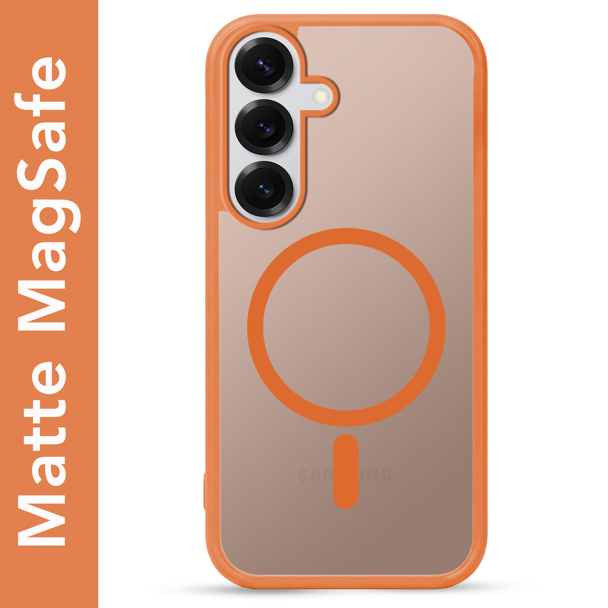 For Samsung Galaxy S25 Plus Matte Finish Back Case Cover (MagSafe Compatible | Translucent Soft Touch | Slim and Unbreakable)