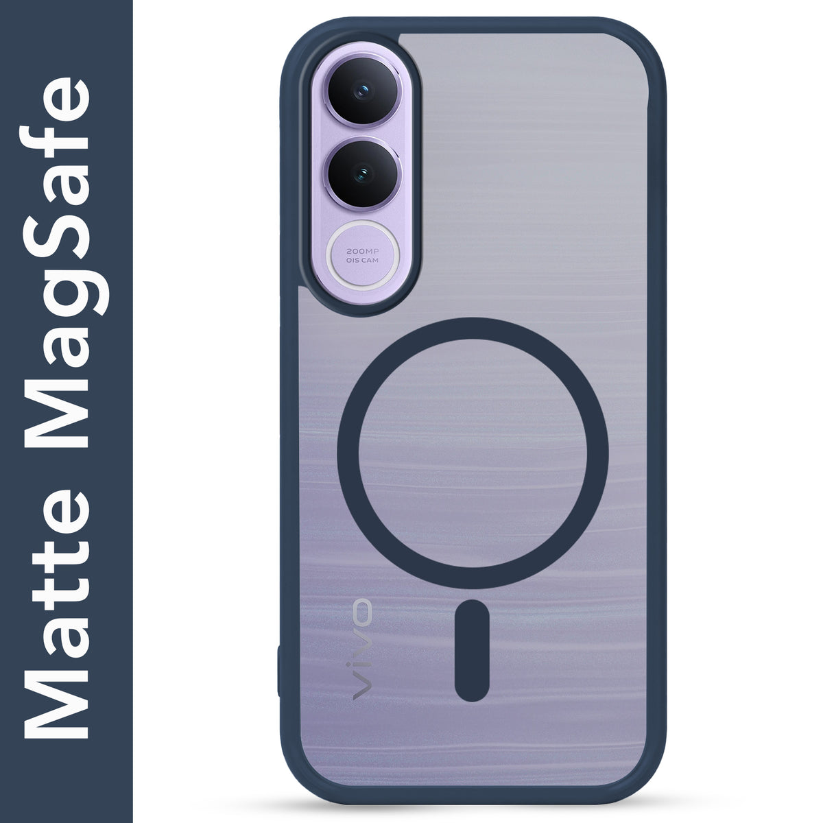 For Vivo V70 FE 5G Matte Finish Back Case Cover (MagSafe Compatible | Translucent Soft Touch | Slim and Unbreakable)