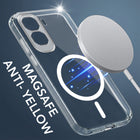 For Vivo T5 Pro 5G Power Back Cover Case Lifetime Anti-Yellow MagSafe Compatible Clear (Sleek Hard Crystal | Shockproof and Camera Protection)