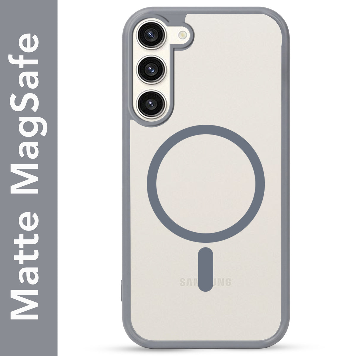 For Samsung Galaxy S23 Plus Matte Finish Back Case Cover (MagSafe Compatible | Translucent Soft Touch | Slim and Unbreakable)