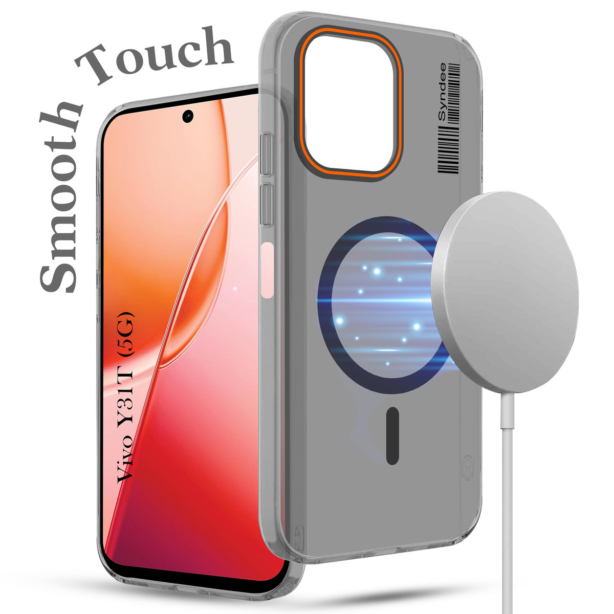 For Vivo Y31T 5G Back Cover Case (Soft Touch | Camera Bump Protection | MagSafe Compatible | Matte Finish)
