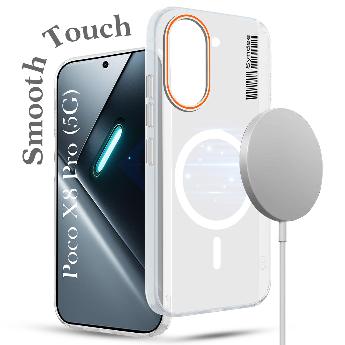 For Poco X8 Pro Back Cover Case (Soft Touch | Camera Bump Protection | MagSafe Compatible | Matte Finish)