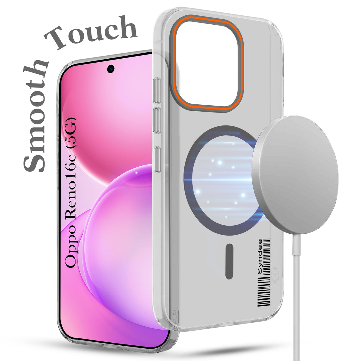 For Oppo Reno 16C 5G Back Cover Case (Soft Touch | Camera Bump Protection | MagSafe Compatible | Matte Finish)