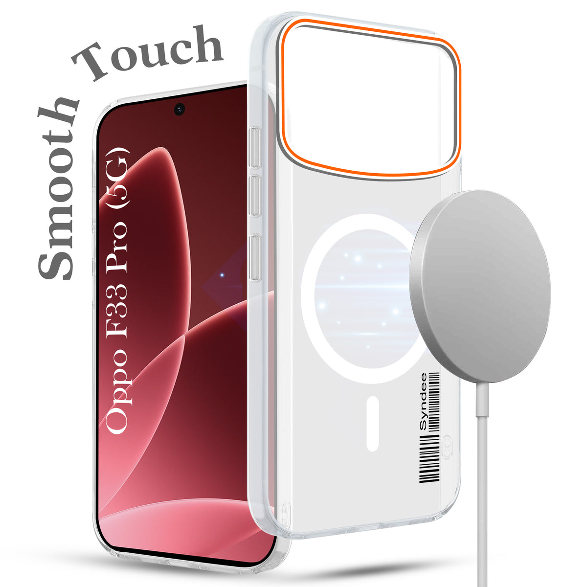 For Oppo F33 Pro 5G Back Cover Case (Soft Touch | Camera Bump Protection | MagSafe Compatible | Matte Finish)