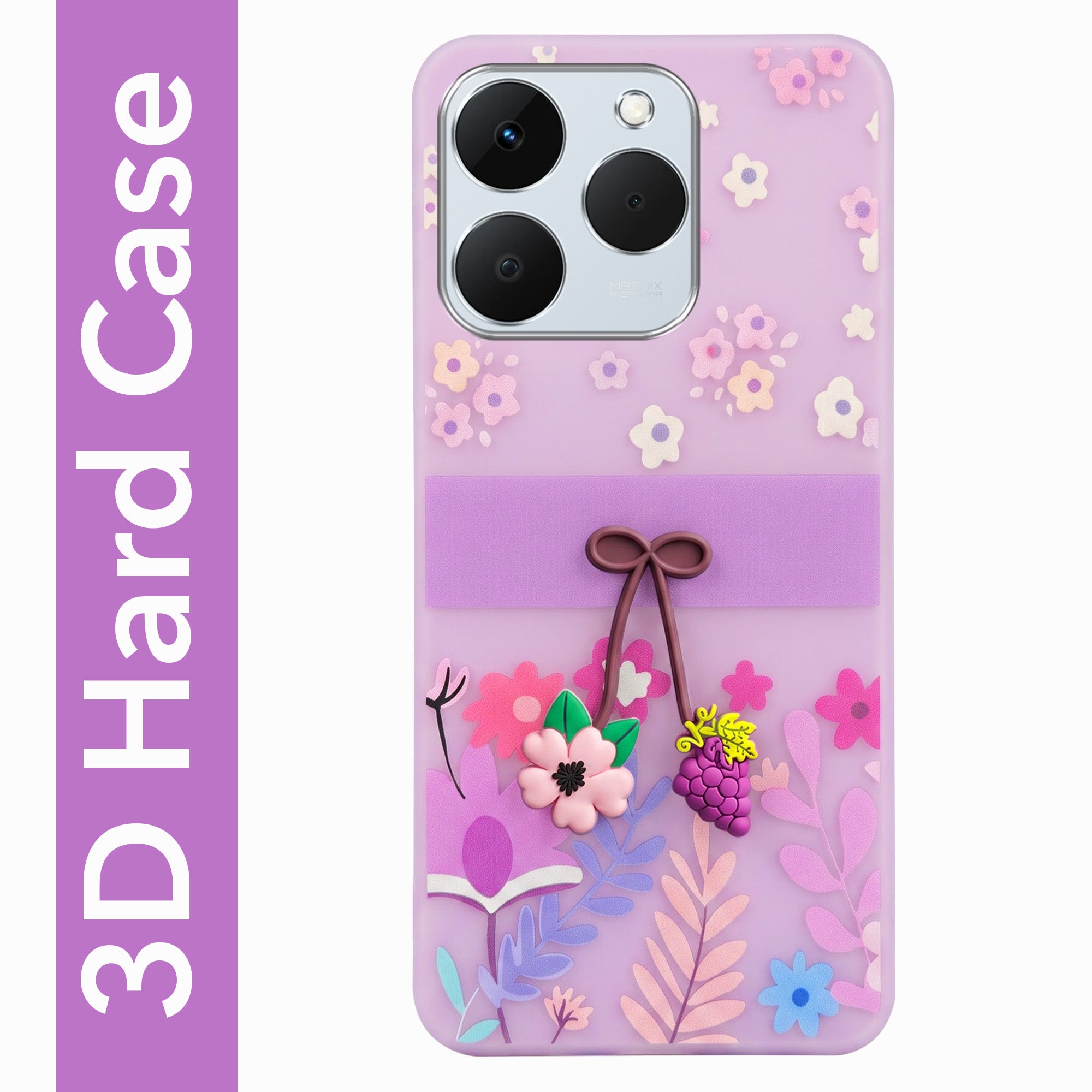For Realme 15T | Realme Narzo 90 Back Cover Case (3D Cute Cartoons | Hard Back Side Soft | Matte Premium Finish | HD Printing)