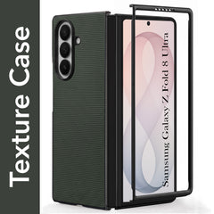 For Samsung Galaxy Z Fold 8 Ultra Premium Cover Case (Geometric Textured Hard PC | Soft Cloth Lining & Slim Shockproof Protection)