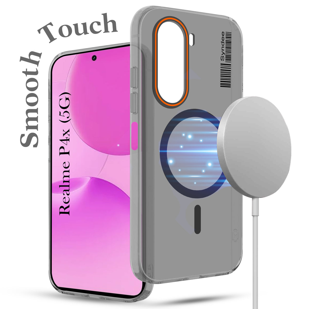 For Realme P4x Back Cover Case (Soft Touch | Camera Bump Protection | MagSafe Compatible | Matte Finish)