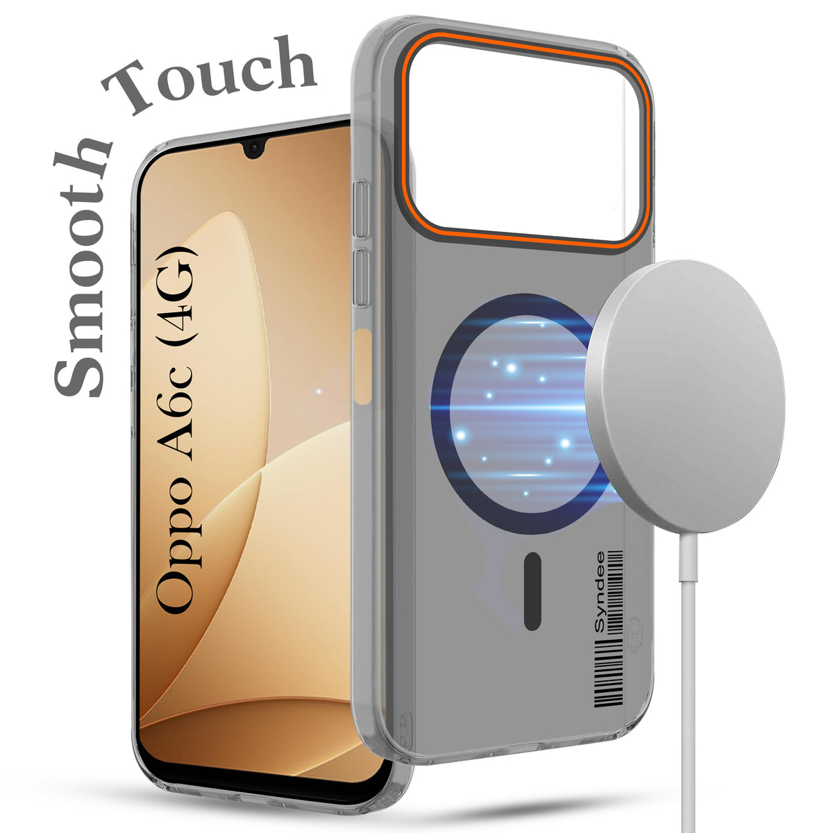 For Oppo A6c 4G Back Cover Case (Soft Touch | Camera Bump Protection | MagSafe Compatible | Matte Finish)