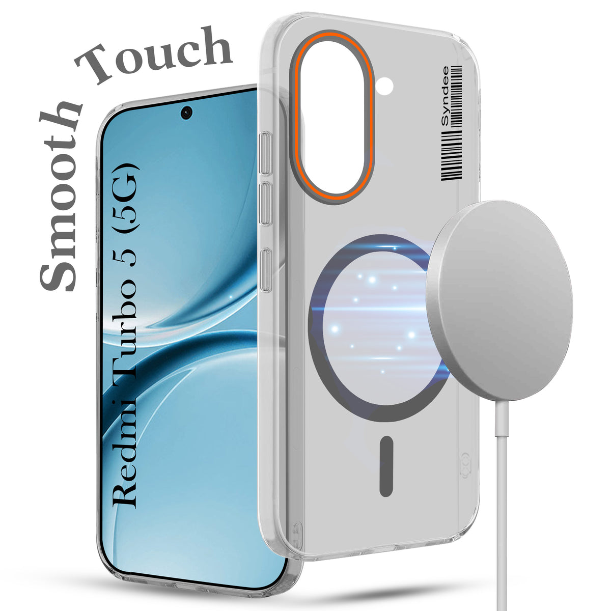 For Redmi Turbo 5 Back Cover Case (Soft Touch | Camera Bump Protection | MagSafe Compatible | Matte Finish)