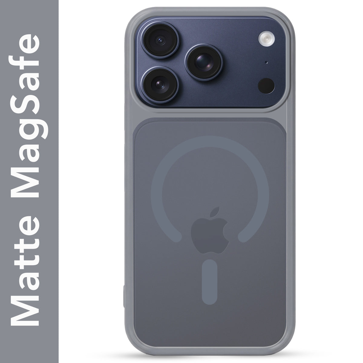 For Apple iPhone 17 Pro Matte Finish Back Case Cover (MagSafe Compatible | Translucent Soft Touch | Slim and Unbreakable)