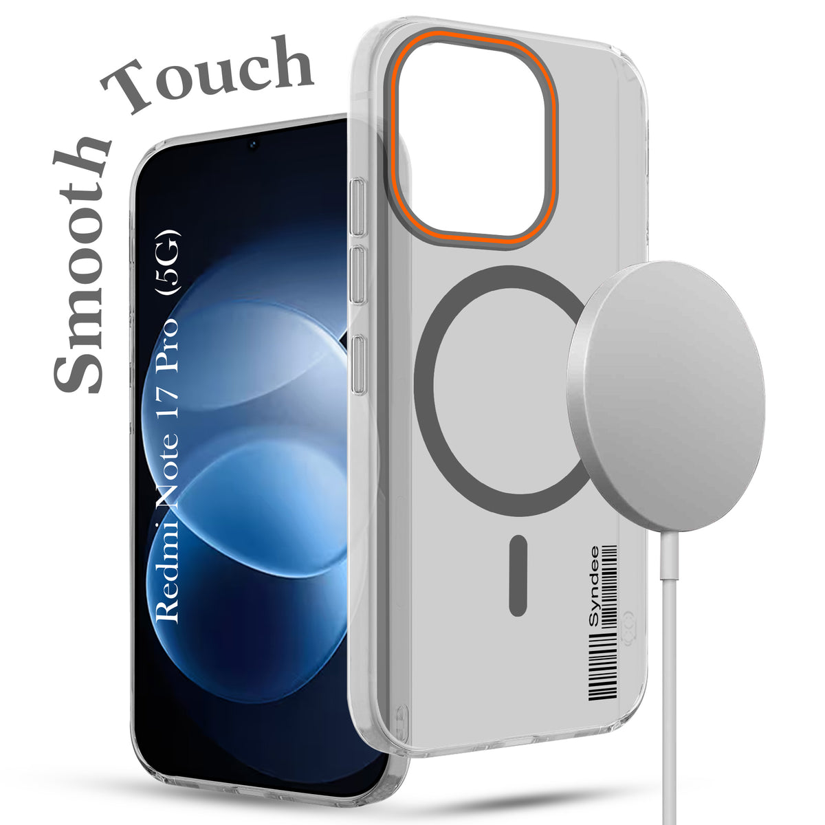 For Redmi Note 17 Pro 5G Back Cover Case (Soft Touch | Camera Bump Protection | MagSafe Compatible | Matte Finish)