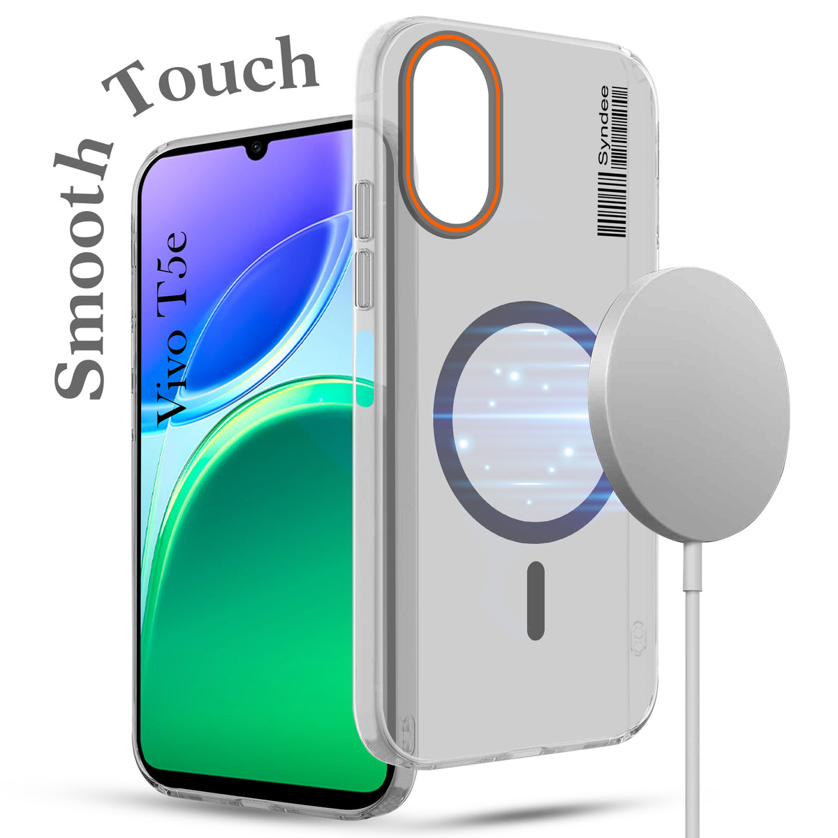 For Vivo T5e 4G Back Cover Case (Soft Touch | Camera Bump Protection | MagSafe Compatible | Matte Finish)