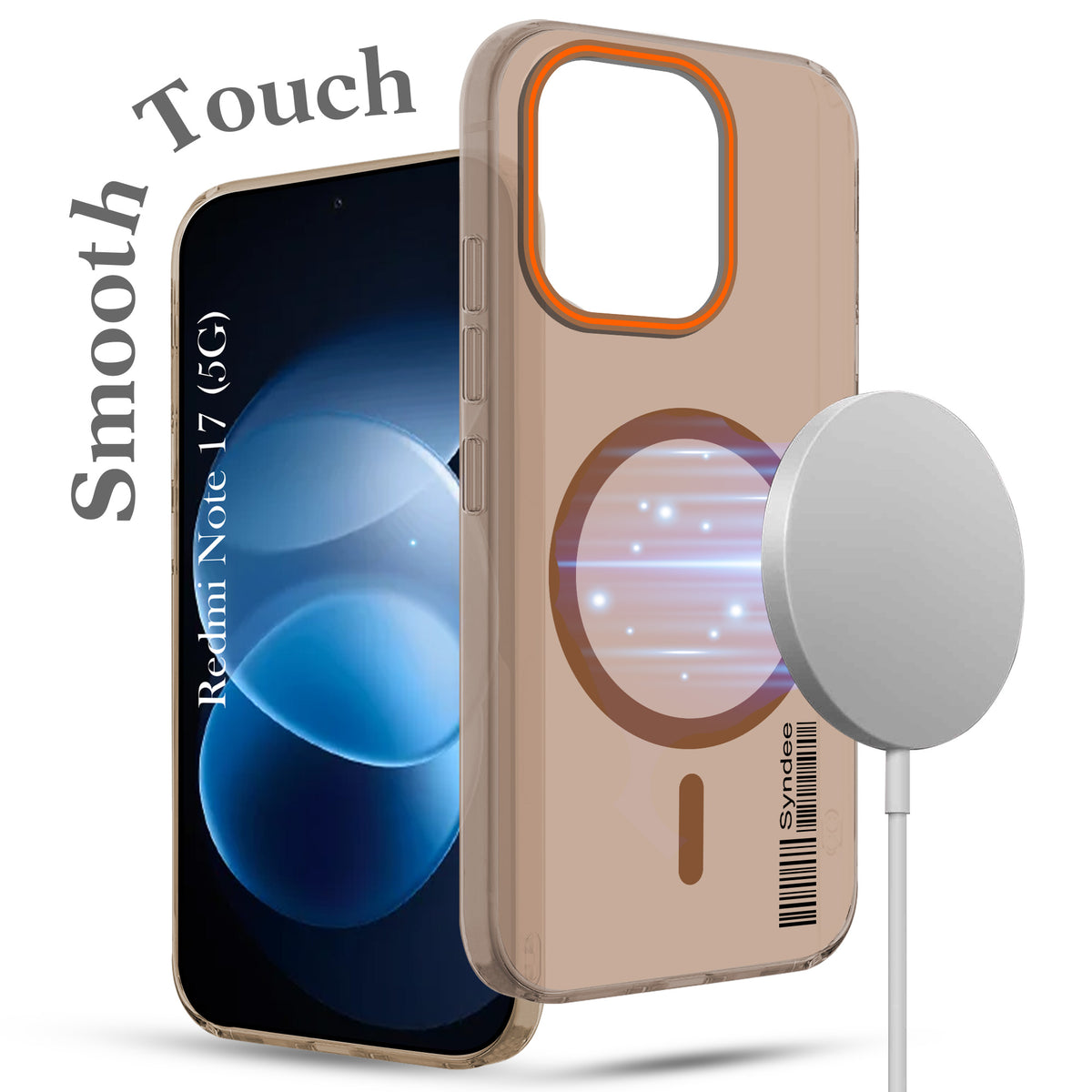 For Redmi Note 17 5G Back Cover Case (Soft Touch | Camera Bump Protection | MagSafe Compatible | Matte Finish)