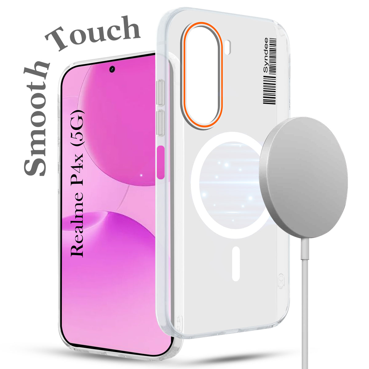 For Realme P4x Back Cover Case (Soft Touch | Camera Bump Protection | MagSafe Compatible | Matte Finish)