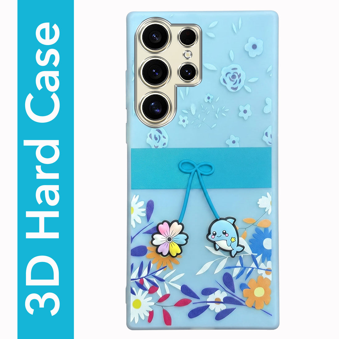 For Samsung Galaxy S24 Ultra Back Cover Case (3D Cute Cartoons | Hard Back Side Soft | Matte Premium Finish | HD Printing)