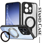 For Oppo Reno15 5G | Oppo Reno 15 5G Back Cover Case (Kick Stand Ring Holder | Life time Anti Yellow | Camera Protection)