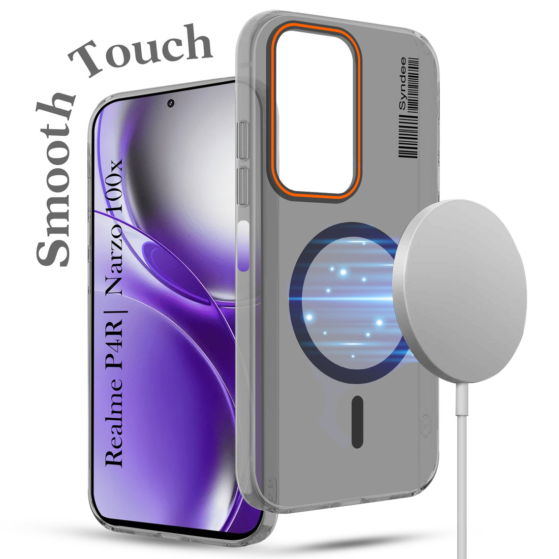 For Realme P4R 5G | Realme Narzo 100X 5G Back Cover Case (Soft Touch | Camera Bump Protection | MagSafe Compatible | Matte Finish)