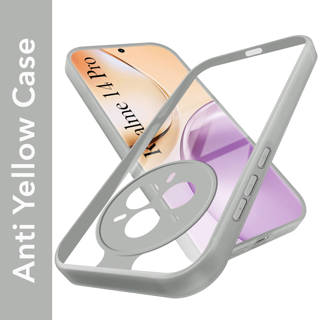 For Realme 14 Pro Back Cover Case (Lifetime Anti Yellow | Anti Scratch | Crystal Clear Shockproof)