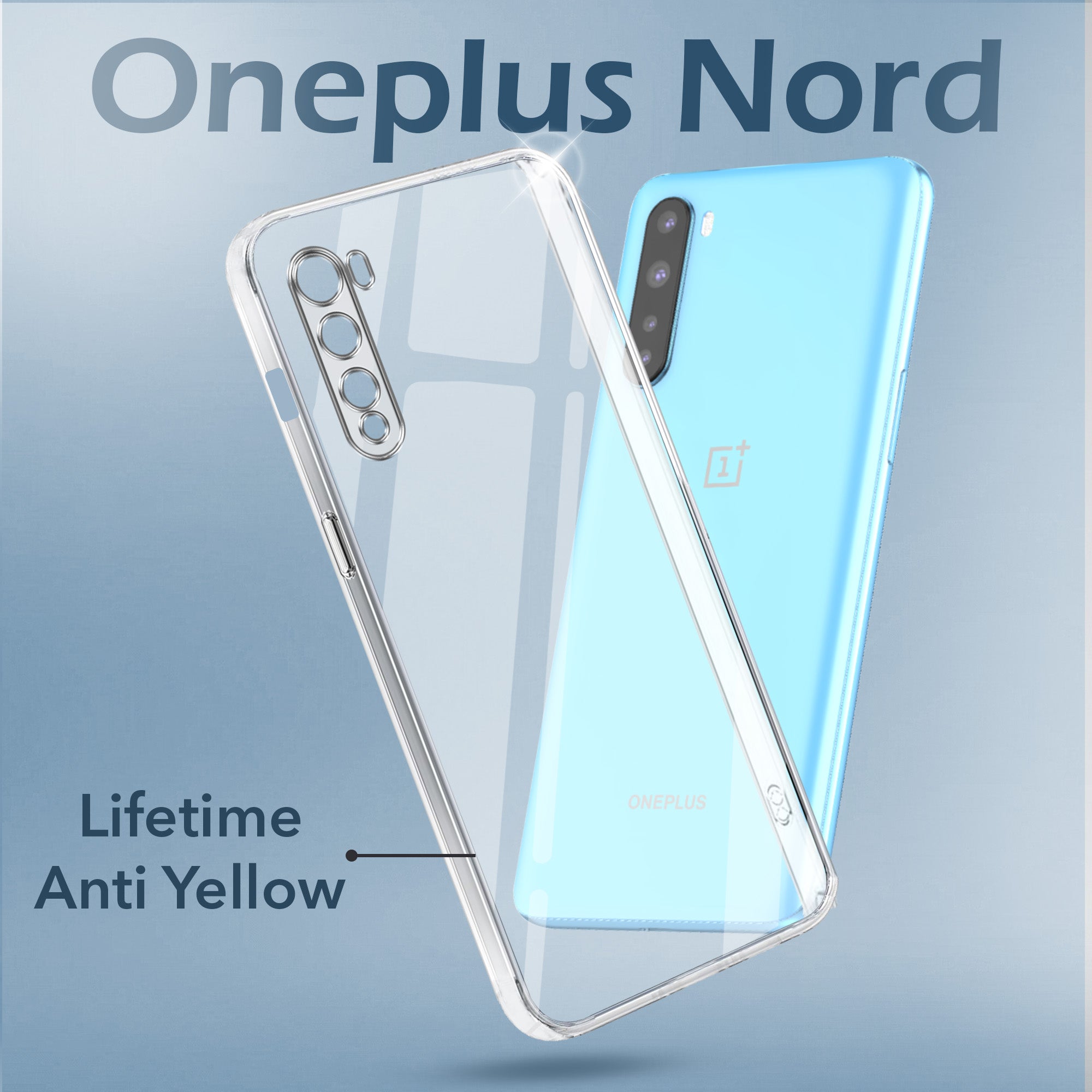 For Oneplus Nord 5G Back Cover Case (Hard Anti Yellow Clear Case | Sleek Hard Crystal Clear | Drop & Camera Protection | Shockproof Polycarbonate)