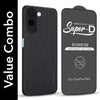 For OnePlus N6X Combo (Textured Grip Design | Micro-Fiber Cloth Inside | Oleophobic Coating Screen Glass)