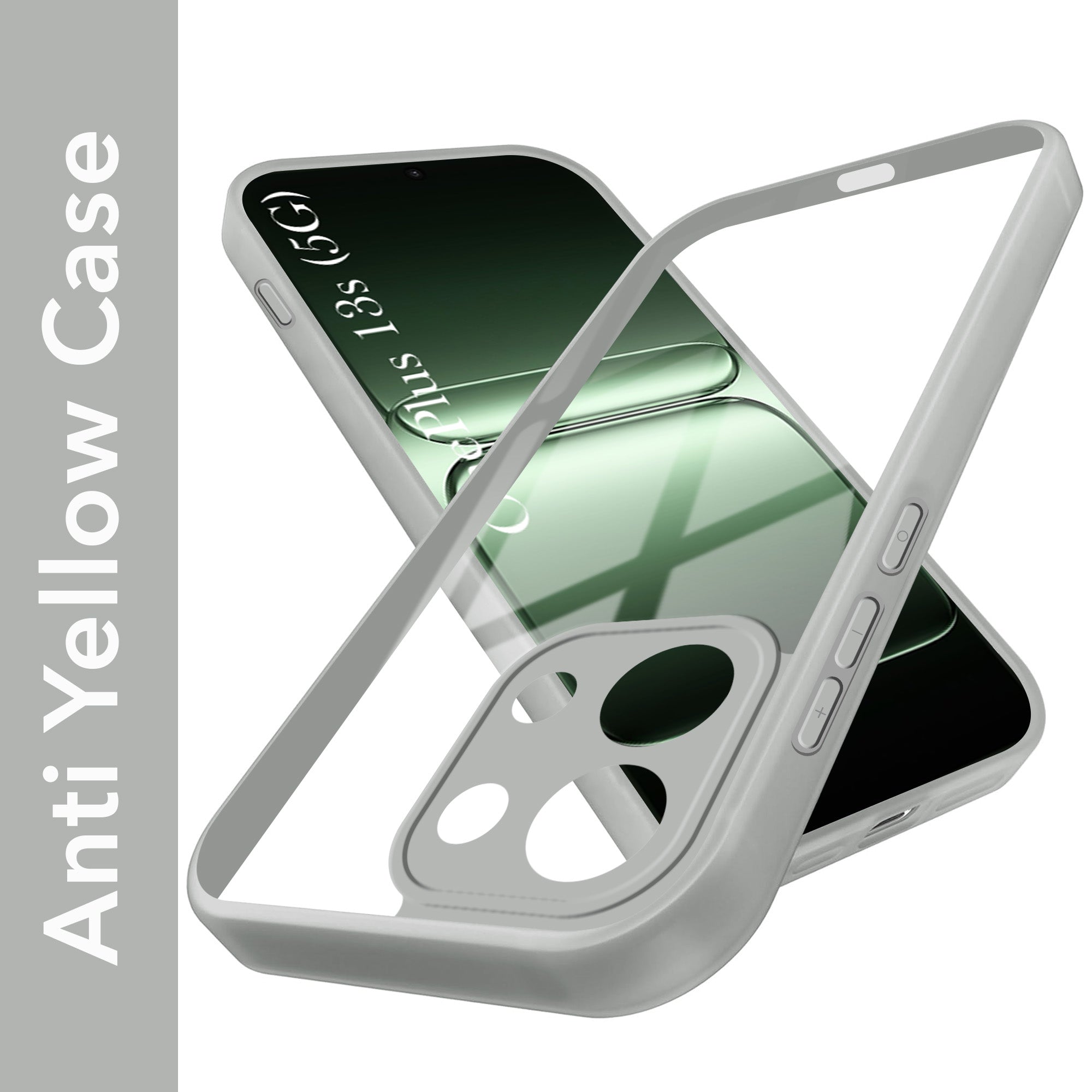 For OnePlus 13S Back Cover Case (Lifetime Anti Yellow | Anti Scratch | Crystal Clear Shockproof)