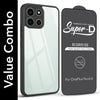 For Oneplus Nord 6 Combo with Back Cover and 9H Tempered Glass (Lifetime Anti-Yellow | Crystal Clear Shockproof | Oleophobic Coating Screen Glass)