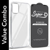 For Nothing Phone 1 Combo with Back Cover and 9H Tempered Glass (Lifetime Anti-Yellow | Sleek Hard Crystal | Oleophobic Coating Screen Glass)