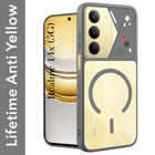 For Realme 14X Back Cover Case Lifetime Anti-Yellow Clear (Camera Protection | Side Grip | Wireless MagSafe Compatible)