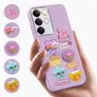 For Realme C85 5G | Realme Narzo 90x Back Cover Case (3D Cute Cartoons | Hard Back Side Soft | Matte Premium Finish | HD Printing)
