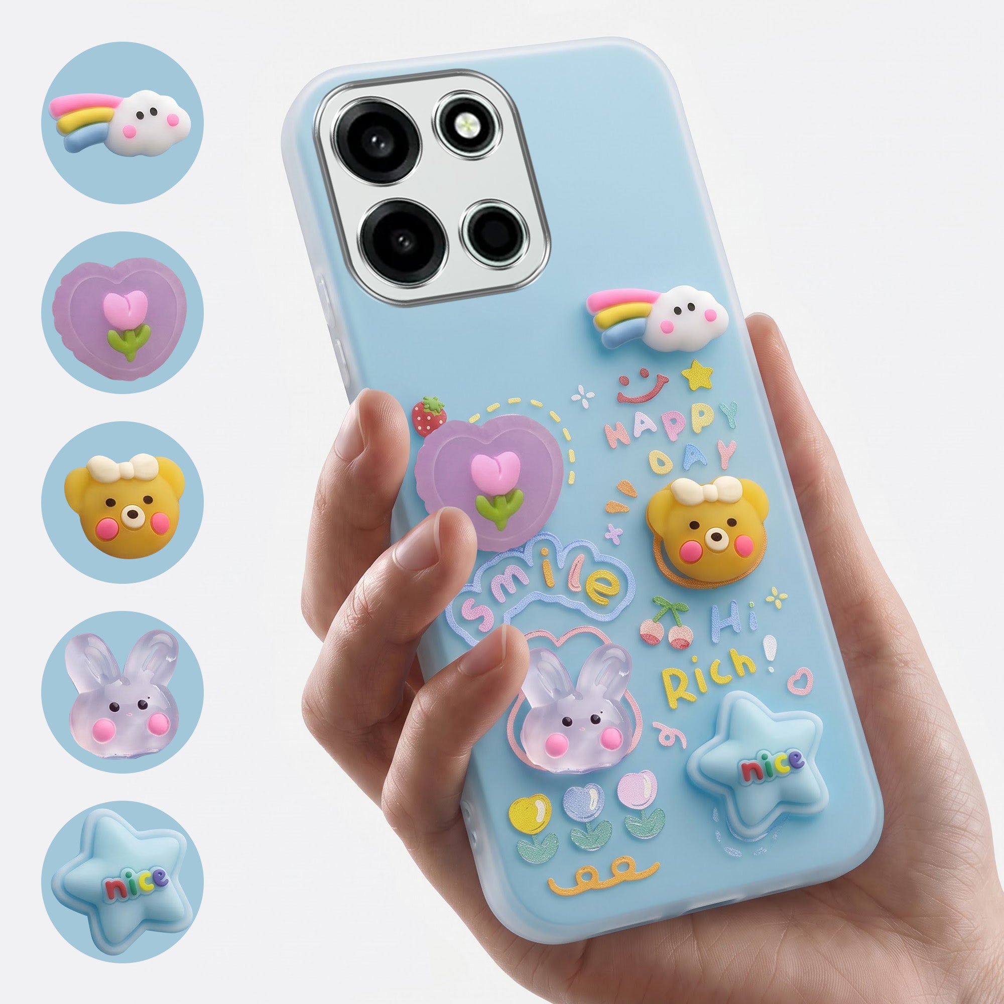 For OnePlus Nord 6 Back Cover Case (3D Cute Cartoons | Hard Back Side Soft | Matte Premium Finish | HD Printing)