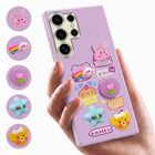 For Samsung Galaxy S24 Ultra Back Cover Case (3D Cute Cartoons | Hard Back Side Soft | Matte Premium Finish | HD Printing)