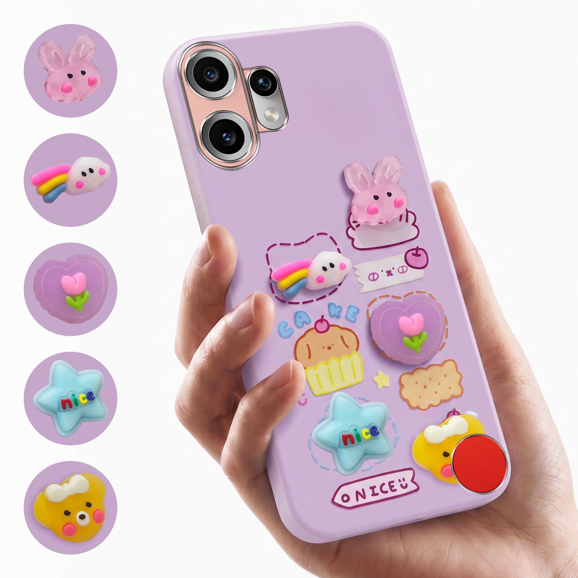 For Nothing CMF Phone 2 Pro Back Cover Case (3D Cute Cartoons | Hard Back Side Soft | Matte Premium Finish | HD Printing)