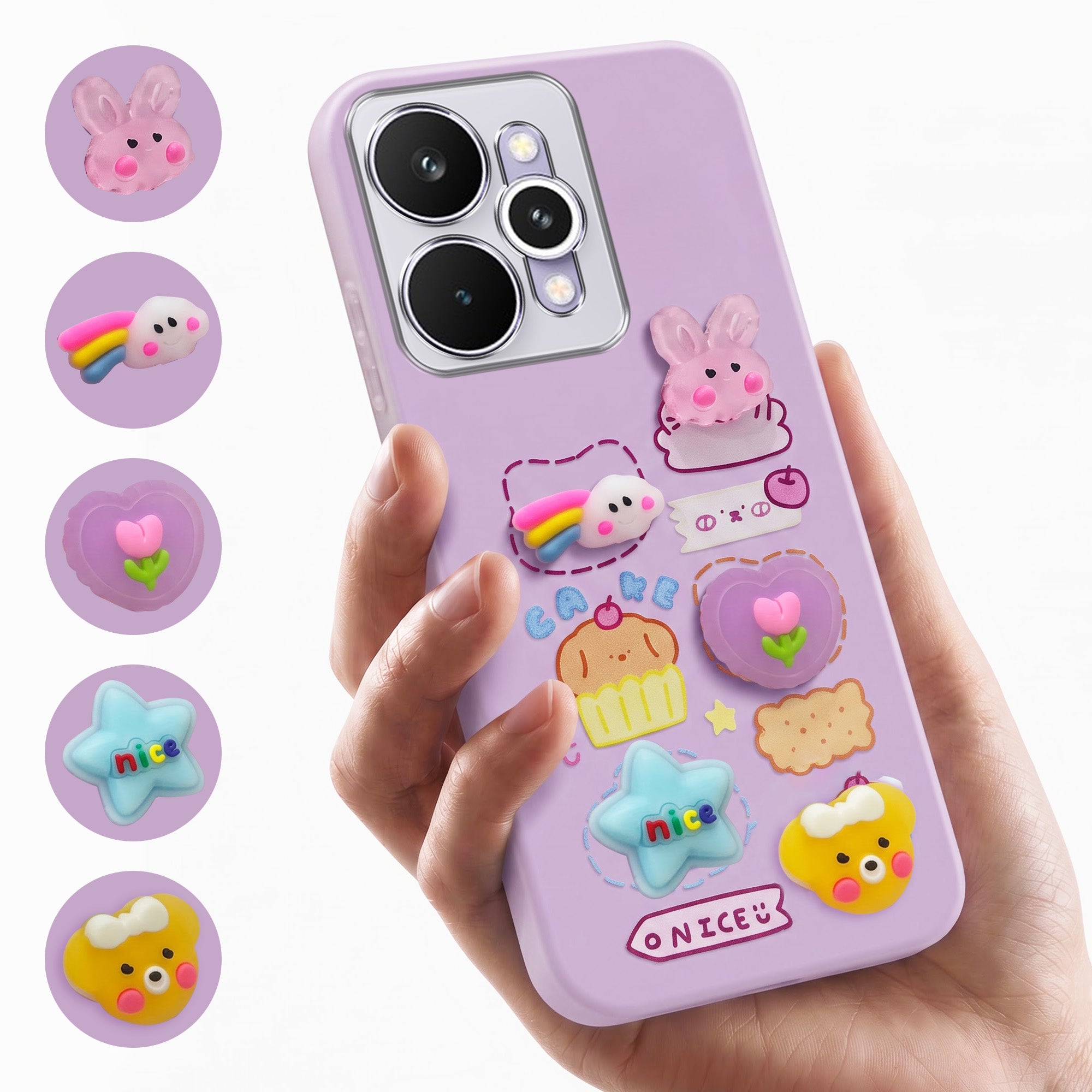 For Realme 15 Pro Back Cover Case (3D Cute Cartoons | Hard Back Side Soft | Matte Premium Finish | HD Printing)
