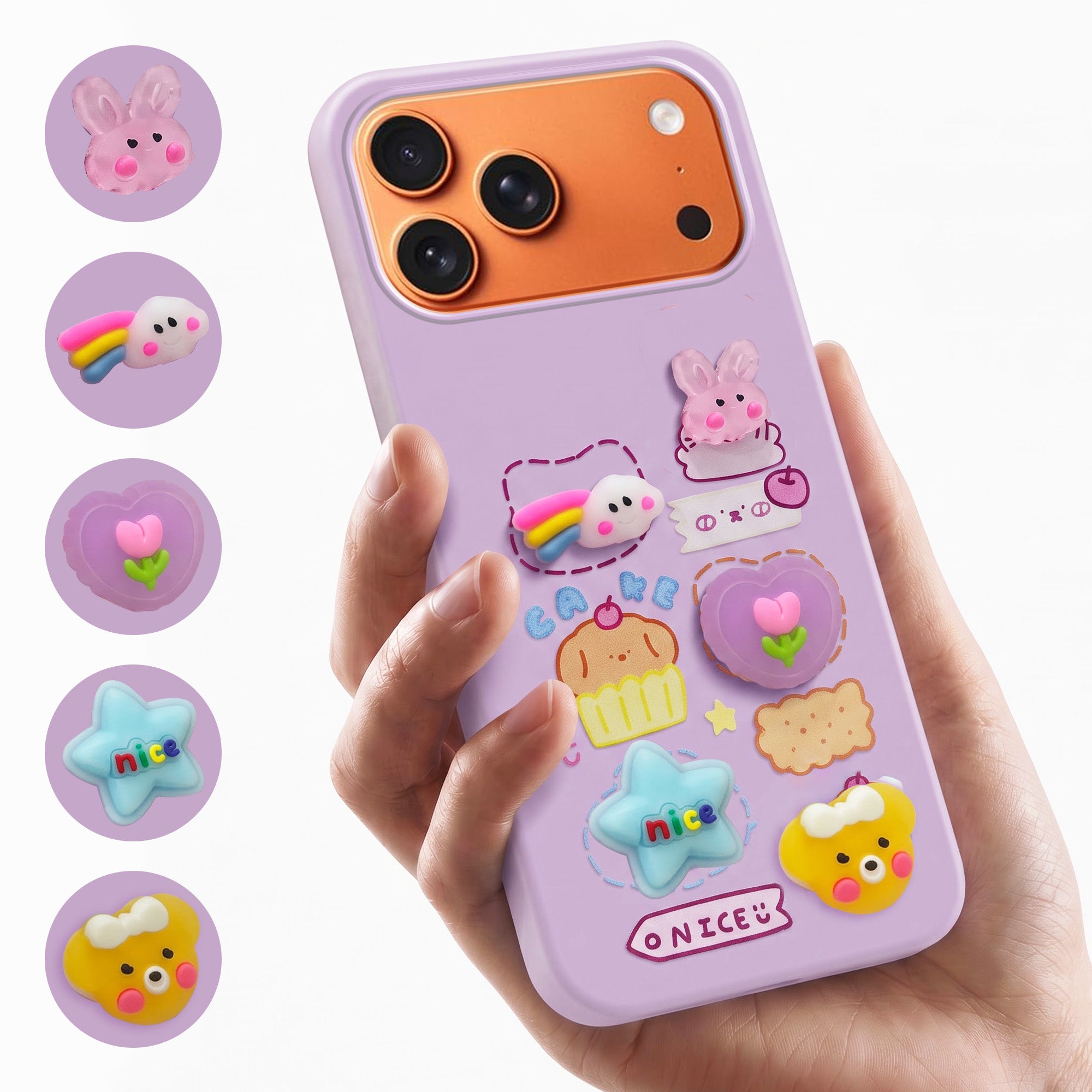 For Apple iPhone 17 Pro Max Back Cover Case (3D Cute Cartoons | Hard Back Side Soft | Matte Premium Finish | HD Printing)