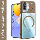 For Vivo Y31 (2021) Back Cover Case Lifetime Anti-Yellow Clear (Camera Protection | Side Grip | Wireless MagSafe Compatible)