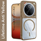 For Vivo iQOO Z10 Back Cover Case Lifetime Anti-Yellow Clear (Camera Protection | Side Grip | Wireless MagSafe Compatible)