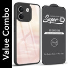 For Redmi Note 17 Pro Max 5G (Combo with Back Cover and 9H Tempered Glass (Lifetime Anti-Yellow | Crystal Clear Shockproof | Oleophobic Coating Screen Glass)