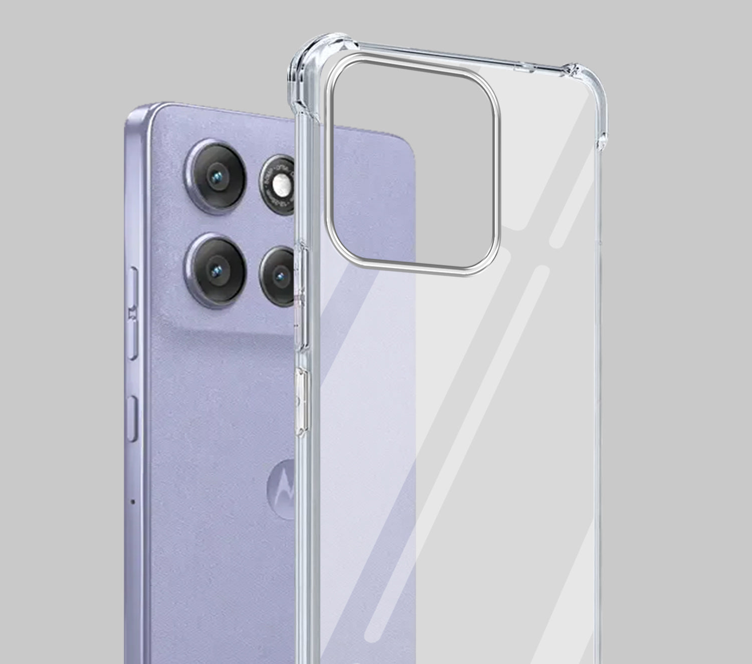 For Motorola Moto G86 Power Back Cover Shockproof Crystal-Clear (Drop & Camera Protection | Hard Polycarbonate)