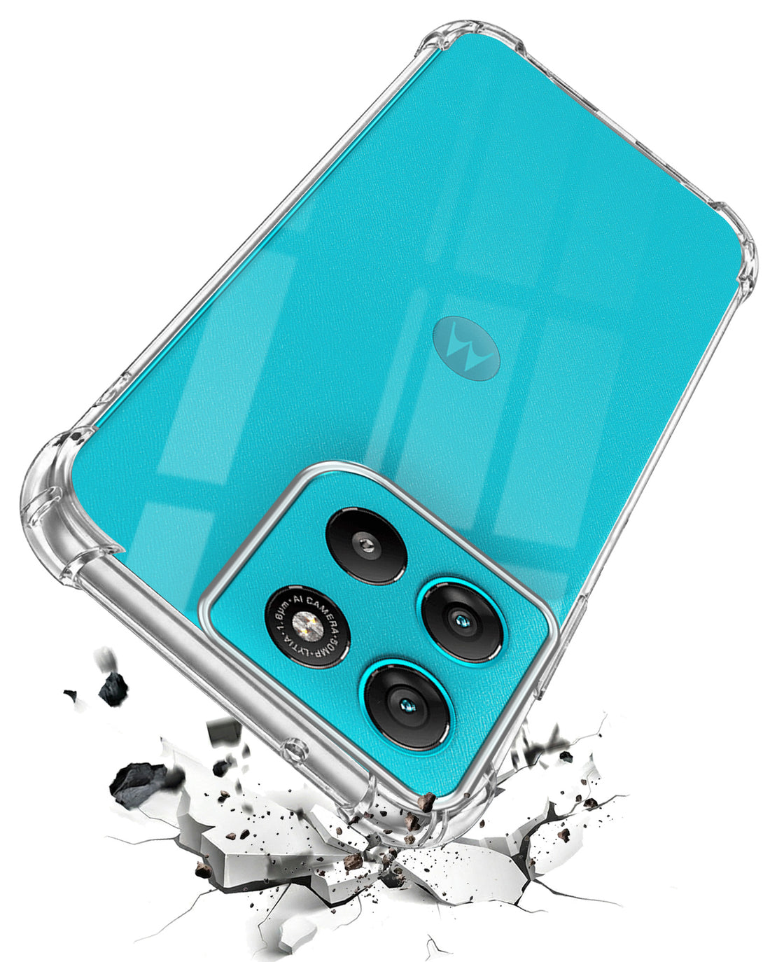 For Motorola Moto G67 Power | G57 Power Back Cover Case Crystal-Clear Shockproof | Drop & Camera Protection | Hard Polycarbonate)