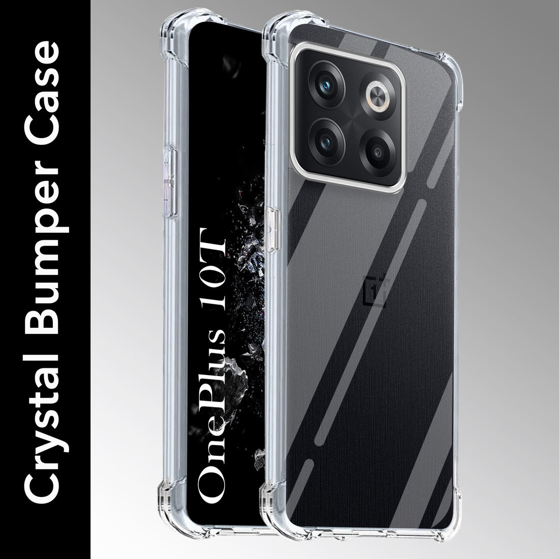 For OnePlus 10T Back Cover (Shockproof Crystal Clear |  Drop & Camera Protection | Hard Polycarbonate)