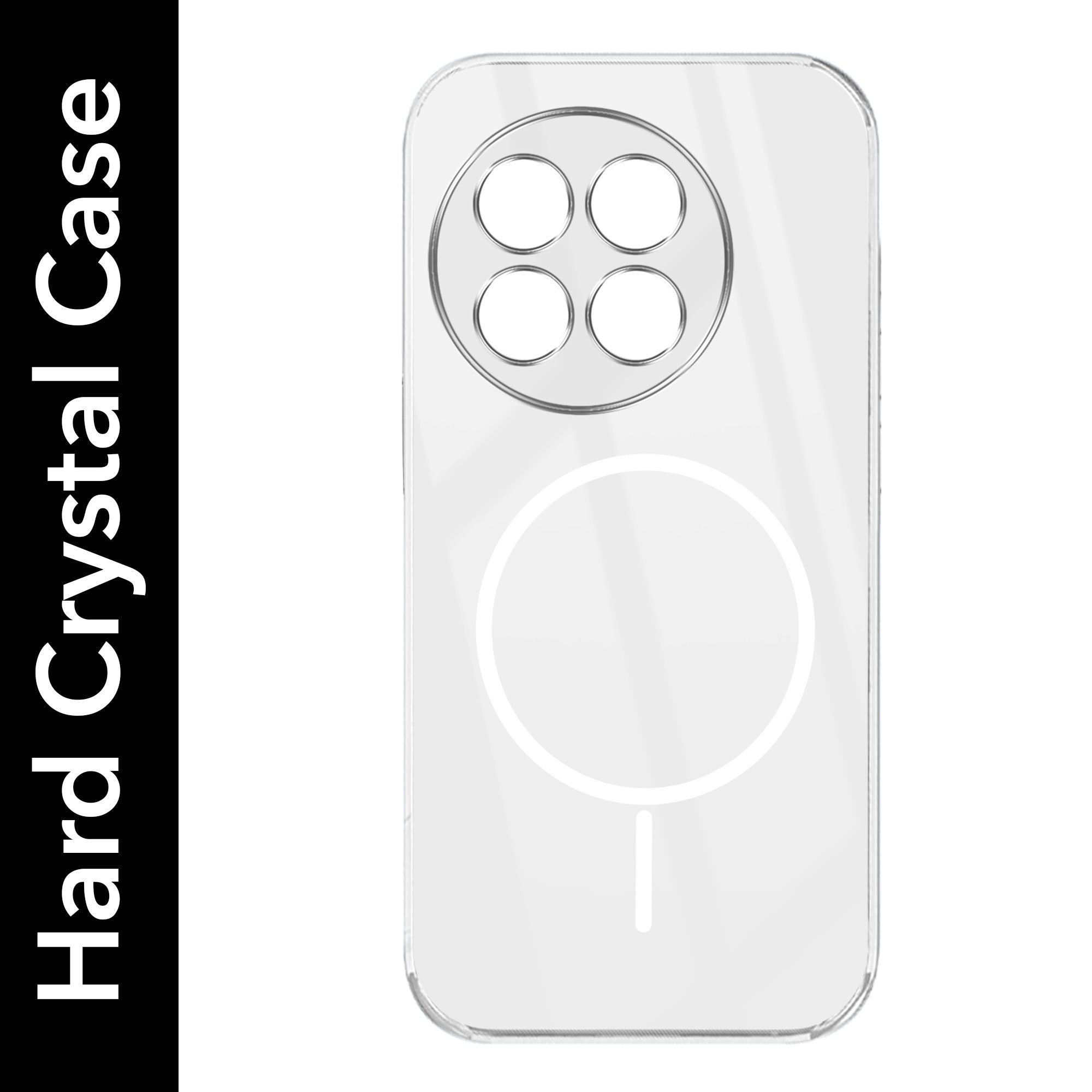 For OnePlus 13 Back Cover Case (Crystal Clear Case | MagSafe Wireless Charging Support | Hard Anti Yellow | Camera Protection Bump)