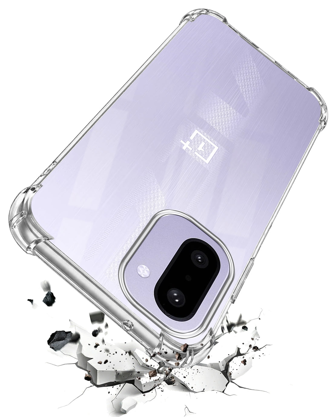 For OnePlus 15R Shockproof Crystal-Clear Back Cover (Drop & Camera Protection | Hard Polycarbonate)