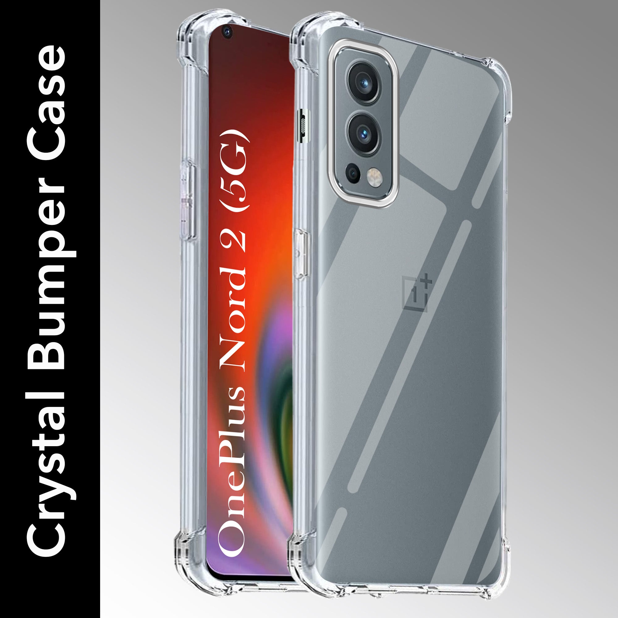For OnePlus Nord 2 5G Back Cover (Shockproof Crystal Clear Case |  Drop & Camera Protection | Hard Polycarbonate)