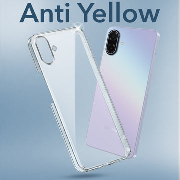 For Samsung Galaxy A07 5G | F70e 5G Lifetime Anti-Yellow Clear Back Cover Case (Sleek Hard Crystal | Shockproof and Camera Protection)