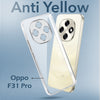 For Oppo F31 Pro Back Cover Case Lifetime Anti-Yellow Clear (Sleek Hard Crystal | Shockproof and Camera Protection)
