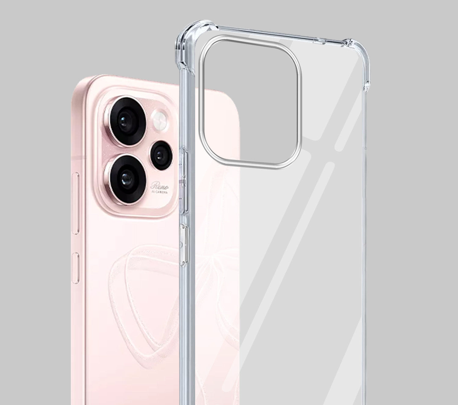For Oppo Reno15 Pro Mini 5G | Oppo Reno 15 Pro Mini 5G Back Cover Shockproof Crystal-Clear (Drop & Camera Protection | Hard Polycarbonate)
