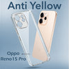 For Oppo Reno15 Pro 5G | Oppo Reno 15 Pro 5G Back Cover Case Lifetime Anti-Yellow Clear (Sleek Hard Crystal | Shockproof and Camera Protection)