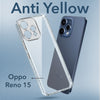 For Oppo Reno15 5G | Oppo Reno 15 5G Back Cover Case Lifetime Anti-Yellow Clear (Sleek Hard Crystal | Shockproof and Camera Protection)